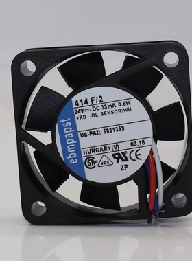 德国 全新 414F/2 4CM 24V 0.8W 4010 轴流风机 变频器散热风扇