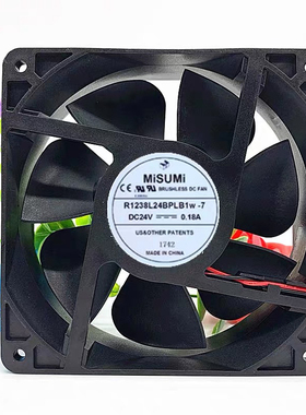 MiSUMi 米思米 R1238L24BPLB1w-7 24V 0.18A 12CM 12038 散热风扇