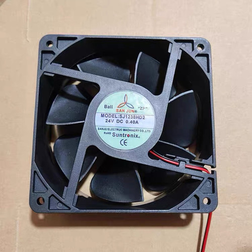SJ1238HD2台湾三巨24V 0.40A 12038机柜变频器电焊机散热风扇12cm