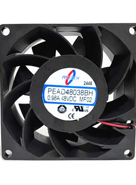 全新NSTECH PEAD48038BH DC48V 0.98A 8cm8038 4线大风量散热风扇