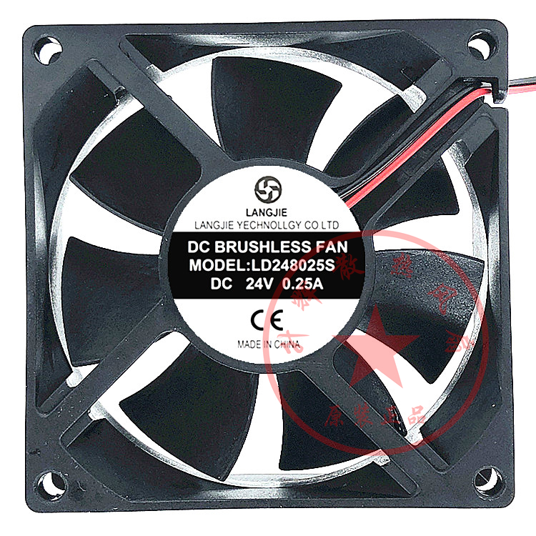 全新LANGJIE LD248025S 24V 0.25A 8CM 8025 主板变频器 散热风扇