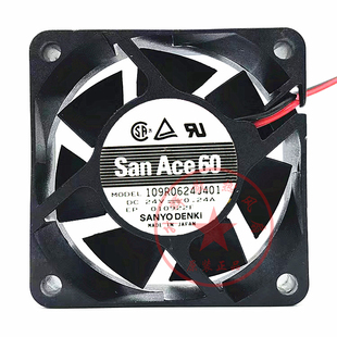 6025 全新SΑNYO 0.24A 24V 6CM大风变频器散热风扇 109R0624J401