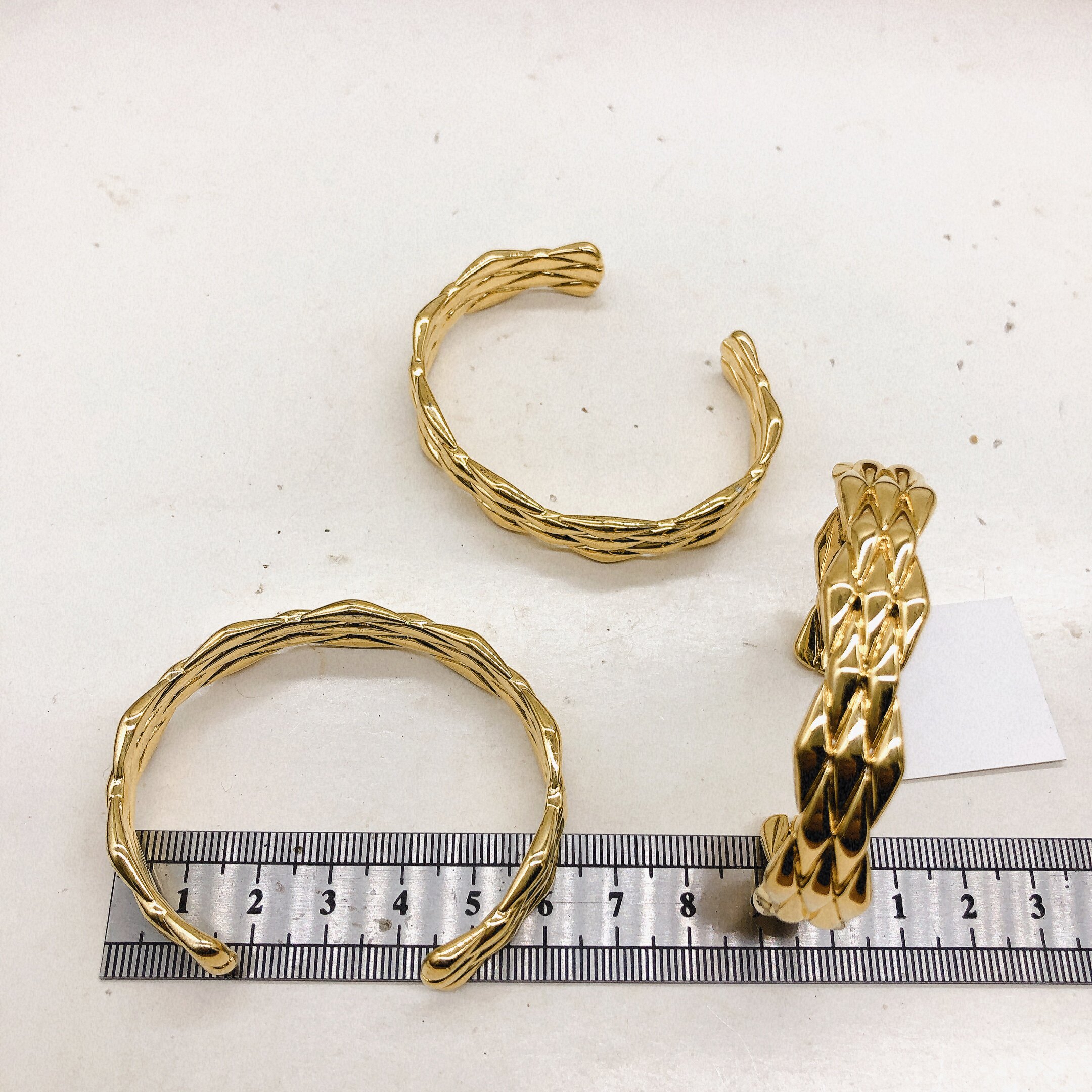 欧美原单铜的渡真金质感夸张时尚【每个】新款手镯手链H-661-9