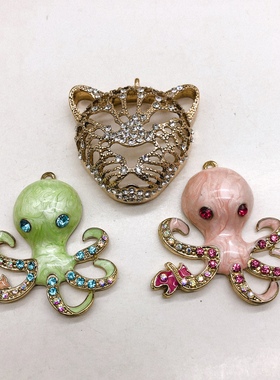 欧美合金玻璃亮钻女夏季新款