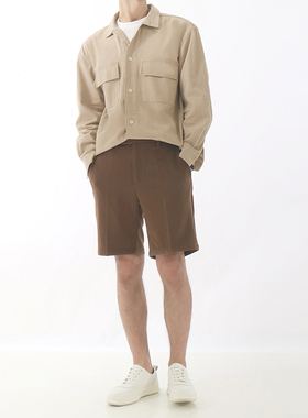 SHIJOIN原创FUNDAJOIN卡其工装长袖衬衫外套纯棉落肩200111古巴领