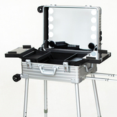 蓝牙全铝镁合金灯箱拉杆带灯化妆箱专业跟妆师新娘外出跟妆灯箱