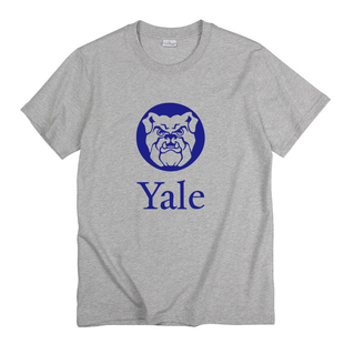 YALE 常春藤联盟美国耶鲁大学名校纪念衫印花圆领T恤校服短袖
