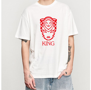 绯红之王King乔鲁诺乔巴拿JoJo的奇妙冒险动漫画 男女短袖t恤衣服