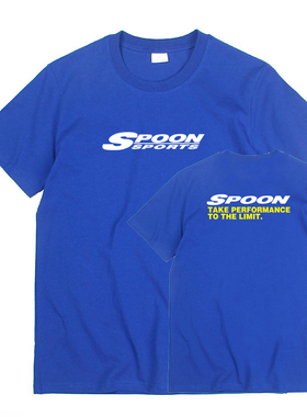 spoon本田雅阁汽车改装文化周边美容JDM赛车男女短袖T恤