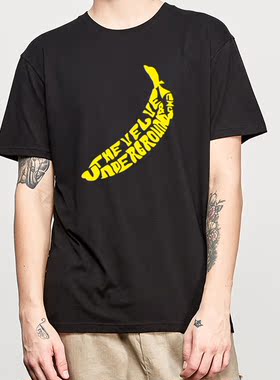 地下丝绒香蕉andy安迪沃霍波普风摇滚休闲男女情侣装短袖纯棉T恤