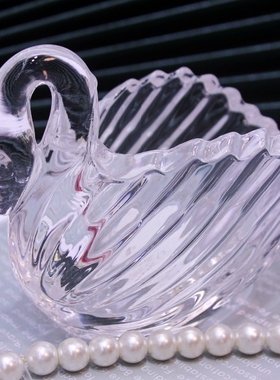 浮雕透明烛台桌面玻璃