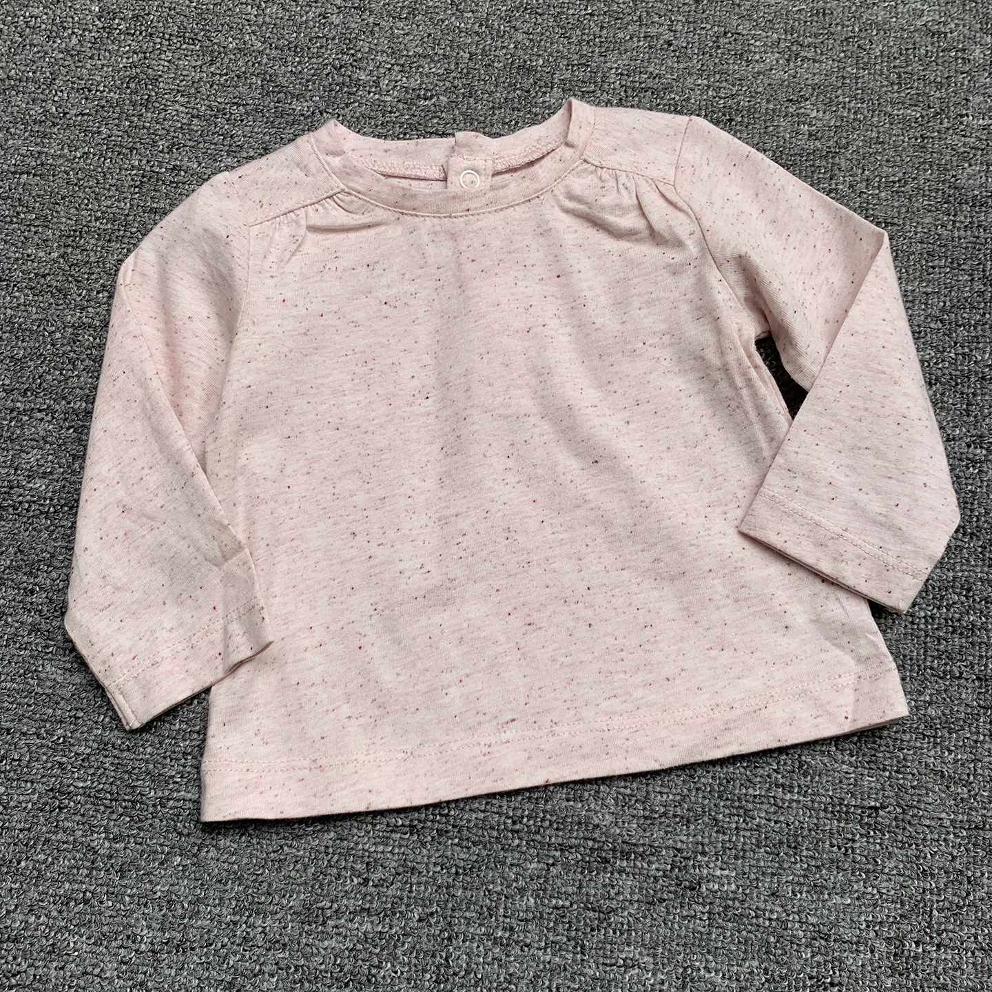 0-6个月 法单纯原新生初生婴儿女宝宝纯棉长袖T恤打底衫上衣