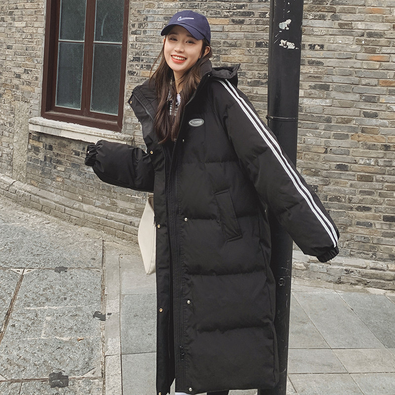 学院风黑色羽绒棉服女冬季2025年新款韩版宽松加厚棉服连帽外套,女装棉衣/棉服,浙宝251