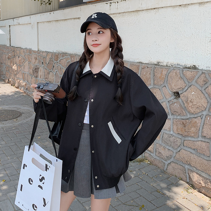 现货秋装新款夹克小外套学生女223-P145K198,女装短外套,浙宝251