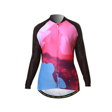 CYARO正品长袖骑行服上衣女夏季速干透气自行车服薄款抓绒单车服