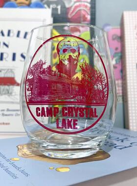 原单恐怖电影黑色星期五杰森面具威士忌酒杯玻璃杯酒吧万圣节周边