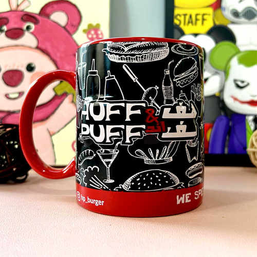 搞怪huff&puffburger咖啡杯可爱