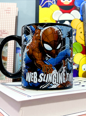 美国漫威复仇者联盟蜘蛛侠Spider-Man陶瓷马克杯水杯周边礼物