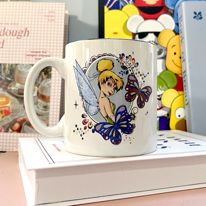 现货 奇妙仙子叮当小仙女Tinker Bell陶瓷水杯马克杯儿童杯咖啡杯