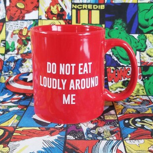出口原单恶搞笑个性英文字母红色陶瓷马克杯水杯礼物周边咖啡杯子