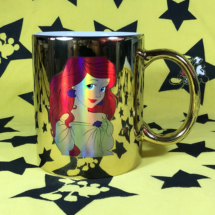 美人鱼金色镜面礼物陶瓷杯