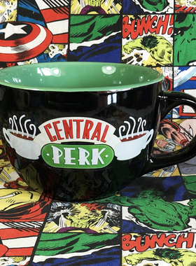 外贸原单老友记马克杯周边central perk大容量陶瓷碗杯咖啡杯子潮