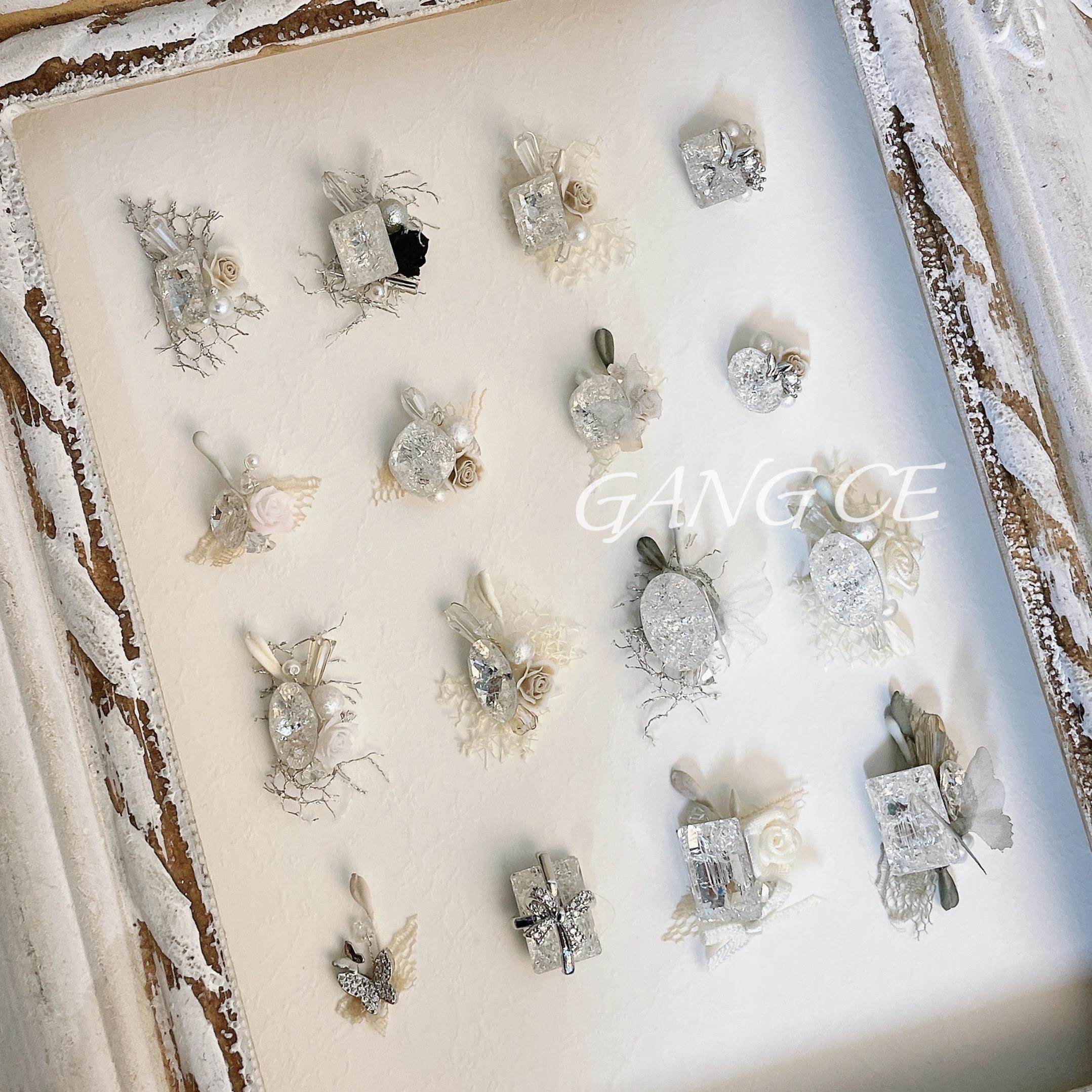 【二狗精选】冰梦系列美甲堆钻球白色冰花堆堆钻超闪指甲装饰,彩妆/香水/美妆工具,指甲装饰,淘宝优惠券,粉丝福利购,淘宝优惠卷