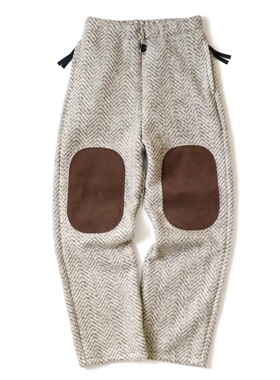 品牌5折 KAPITAL JAPA平田春秋冬羊毛呢抓绒宽松松紧休闲长裤厚