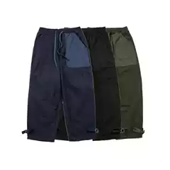 【Brand 50% off 】Kapital Japa Casual Pants for Spring and Autumn, Unisex, Patchwork, Elastic Waist, Casual Style