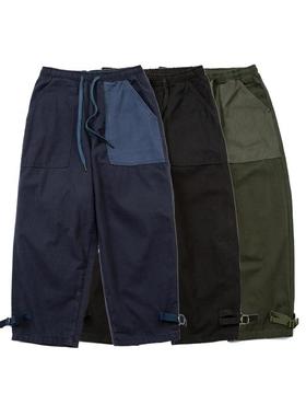 【现货5折】KAPITAL JAPA平田休闲裤春秋季男女款拼接松紧腰休闲