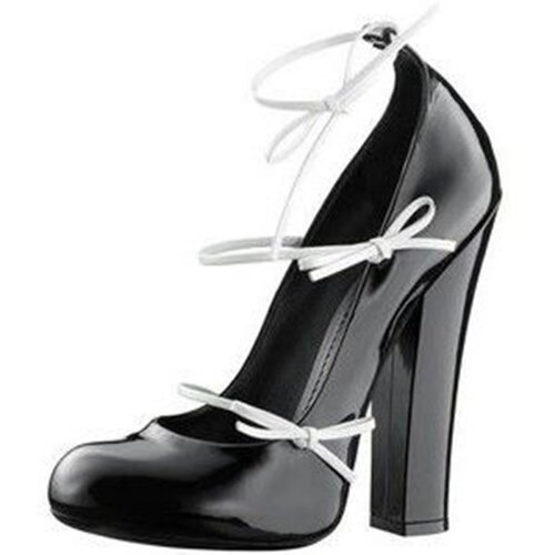 Bow Strap Block Heel Fashion Shoes High Heels 蝴蝶结粗跟单鞋
