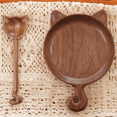 joe小作坊日系用餐ins风黑胡桃木