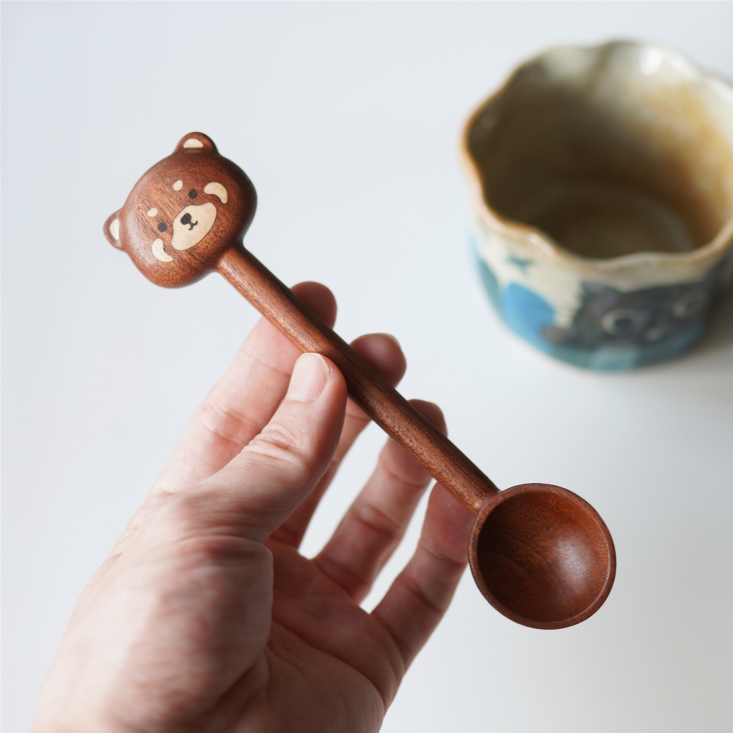 Joe的小作坊/原创小熊猫木勺可爱创意设计简约伴手礼实木木勺送礼