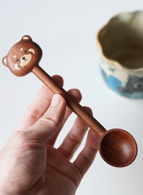 Joe的小作坊/原创小熊猫木勺可爱创意设计简约伴手礼实木木勺送礼