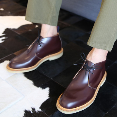 英国制造sanders英伦chukka皮鞋