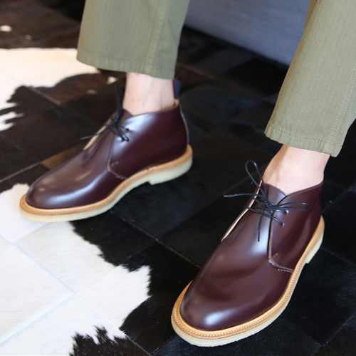 英国制造sanders英伦chukka皮鞋