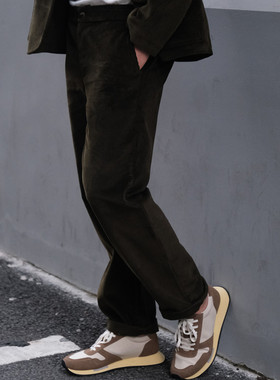法国制造DE BONNE FACTURE欧美设计师品牌休闲直筒简约灯芯绒长裤