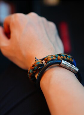 正规代理pig and hen陀螺仪荷兰手工情侣手环潮流手绳Hairy Harry