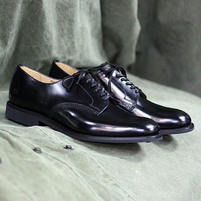 英国制造sanders复古亮面德比鞋