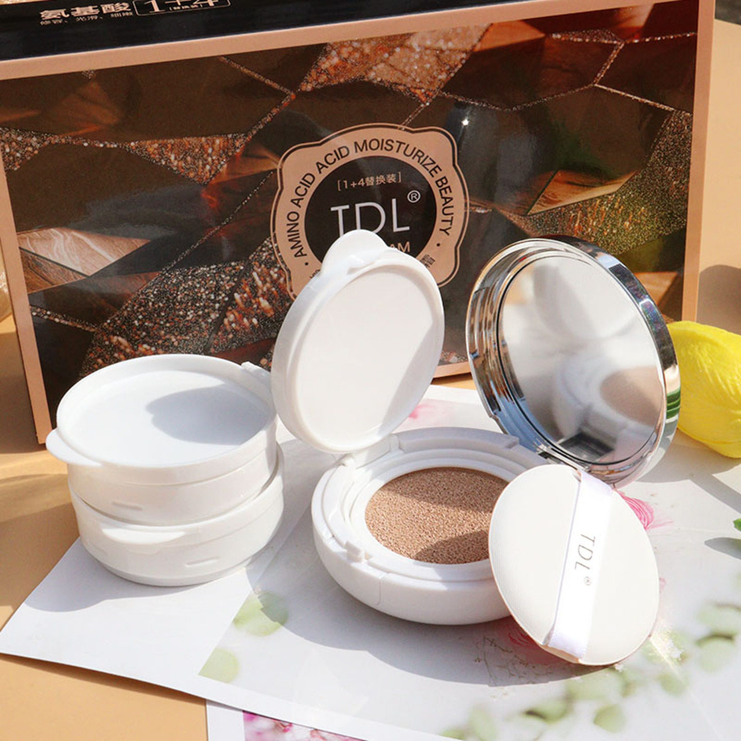 正品持久遮瑕不易脱妆气垫bb霜氨基酸滋润提亮肤色不卡粉定妆持久