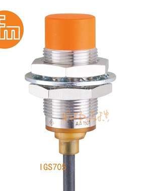 易福门接近传感器IGS705；12 mm 非齐平安装;300 Hz;常开;DC; PNP