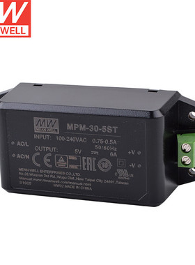 明纬（MEANWELL）MPM-30-5ST 高信赖性绿色医疗基板型电源 输出5V