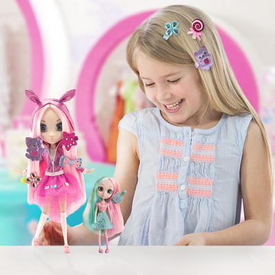 过家家娃娃头发可编辫子四肢可动