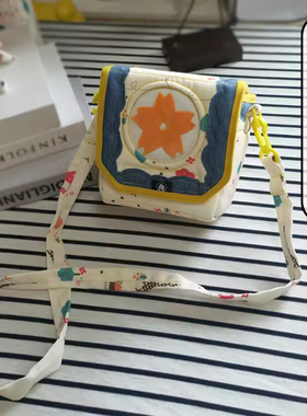 小桃适用于A7CR50防震m50A7M3拍立得XS20加厚zve10单肩包佳能850d