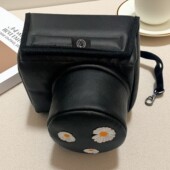 黑皮革适用XT50A6400防震ZEV10加厚A7M2定制xm5数码 包R50相机套z5