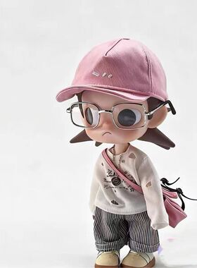 Zsiga可动人偶娃衣1/8休闲粉棒球帽套装嘎子姐着替