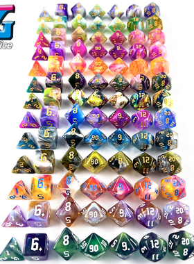 多巴胺搭配系列骰子缤纷色子dnd dice