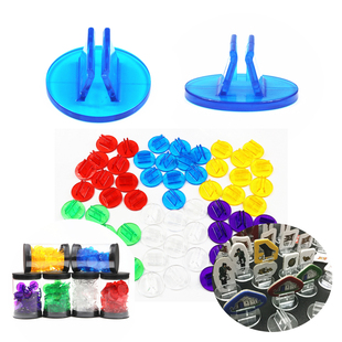 1盒50粒桌游卡牌卡片夹固定夹 Token卡牌固定道具配件