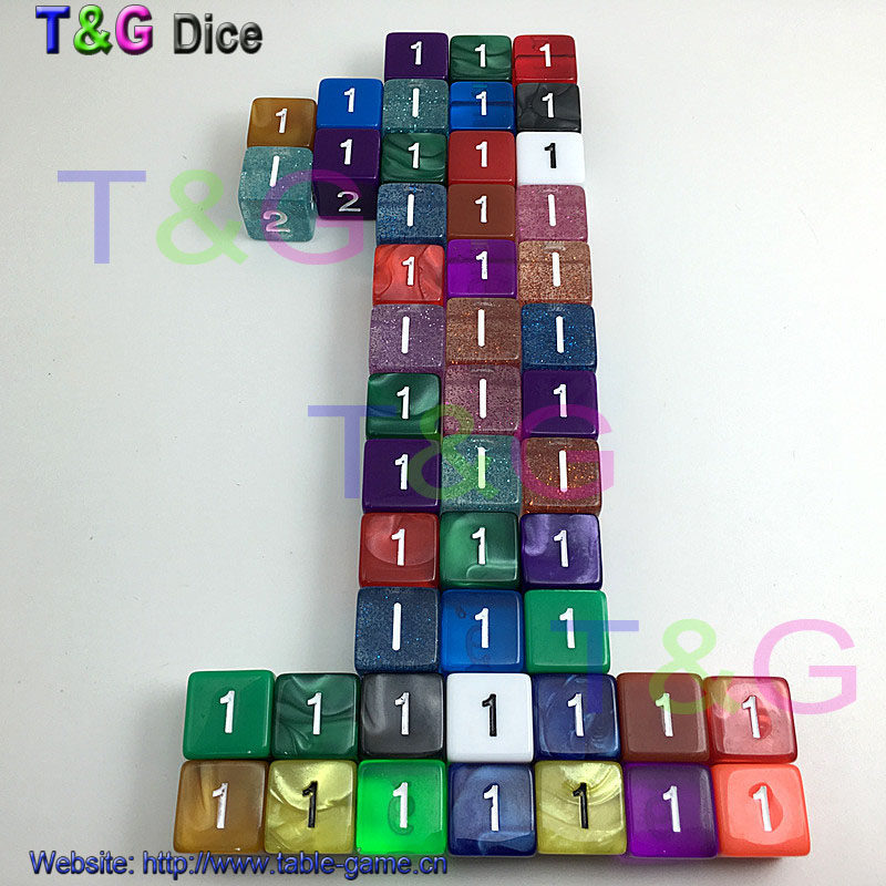外贸出口品质桌游道具面色骰子
