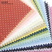 深红色迷你小十字娃衣布料 米白色连衣裙面料手工DIY布料 A614.1